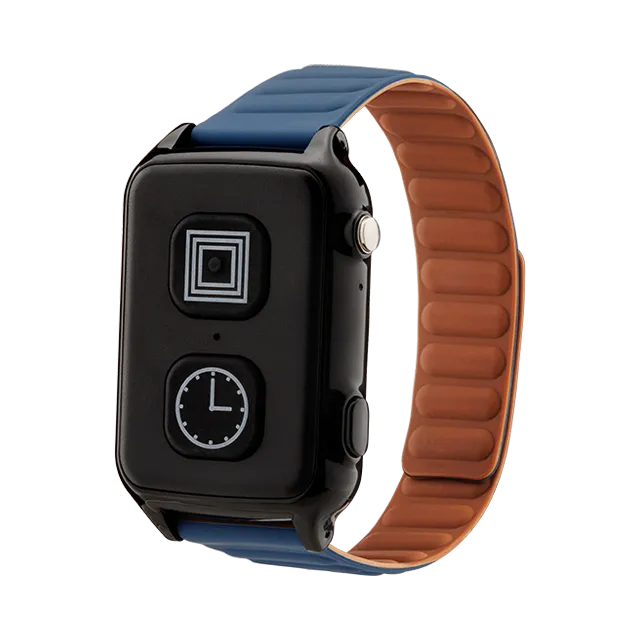 Fall detection watch with magnetic strap