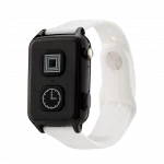 Elderly falls detection watch with silicone strap