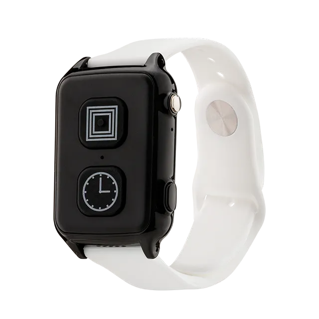 Elderly falls detection watch with silicone strap